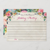 Floral Advice-Kaarten voor het paar Advieskaart (Voorkant / Achterkant)