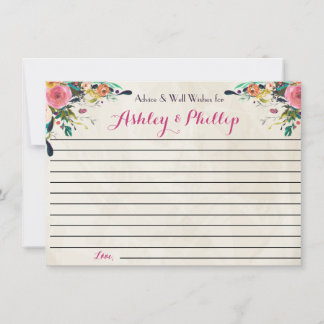 Floral Advice-Kaarten voor het paar Advieskaart