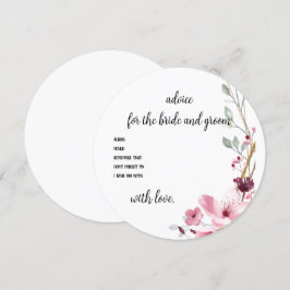 Floral Advice Wedding Shower Advice Kaart