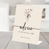 Floral Advice Wedding Sign Reclamebord Met Voetstuk