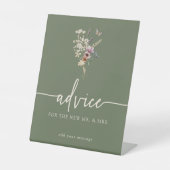 Floral Advice Wedding Sign Reclamebord Met Voetstuk (Voorkant)