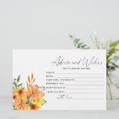 Floral advies en wenst vrijgezellenfeest briefpapier (Staand voorkant)