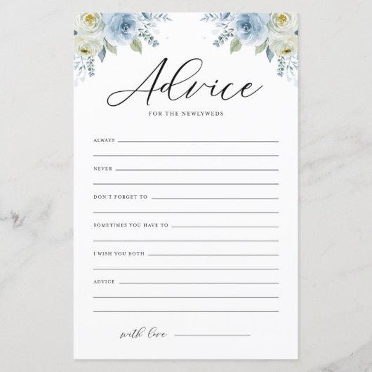 Floral advies voor de Passen getrouwd in de blauwe (Voorkant)