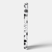 Floral afdrukken in zwart-wit Case-Mate iPhone case (Achterkant / Rechts)