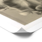 Floral afdrukken in zwart-wit poster (Hoek)