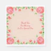 Floral afdrukken servet (Voorkant)