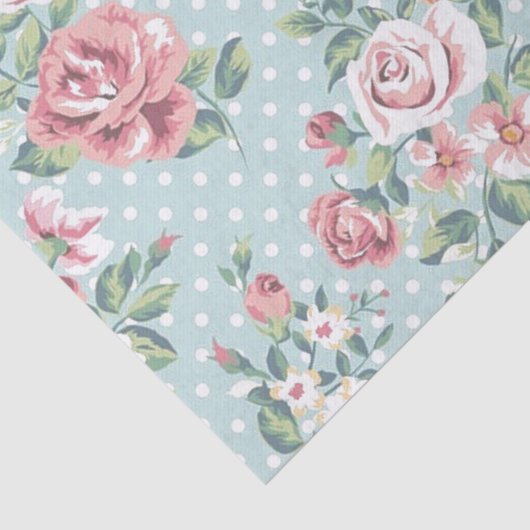 Floral  afdrukken tissuepapier (Detail)