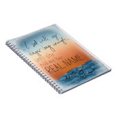 Floral afdrukken van Ref. en Anger Quote Notitieboek (Rechterzijde)