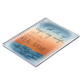 Floral afdrukken van Ref. en Anger Quote Notitieboek (Linkerzijde)