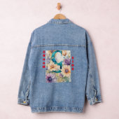 "Floral Affair: Denim Jean jas voor dames Jacket (Hangar)