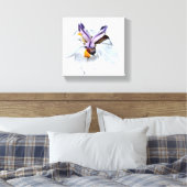 Floral African Iris Canvas Afdruk (Insitu (Slaapkamer))