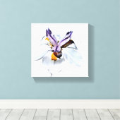 Floral African Iris Canvas Afdruk (Insitu (Houten vloer))