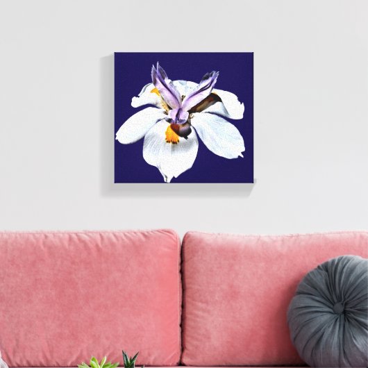 Floral African Iris Canvas Afdruk (Insitu (Woonkamer))