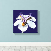 Floral African Iris Canvas Afdruk (Insitu (Houten vloer))
