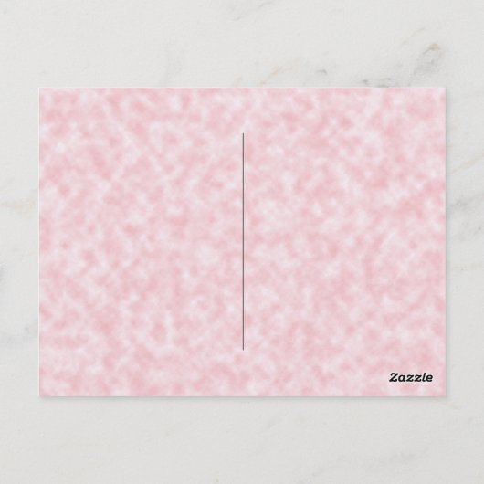 Floral Afstudeerder Partij bij de Roze Roze Blauwe Briefkaart (Achterkant)