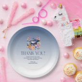 Floral Afstudeerder Pet Dank u kaart Papieren Bordje (Feest)