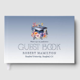 Floral Afstudeerder Pet Graduation Party Invitatio Gastenboek