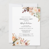 Floral Afstuderen 2025 Afstudeerder Fotofeest Kaart (Voorkant)