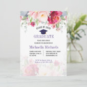 Floral Afstuderen 2025 Party Kaart (Staand voorkant)