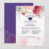 Floral Afstuderen 2025 Party Kaart (Voorkant / Achterkant)