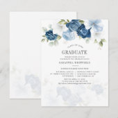Floral Afstuderen 2025 Rustic Afstudeerder Party Kaart (Voorkant / Achterkant)