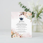 Floral Afstuderen 2025 Uitnodiging (Staand voorkant)