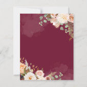 Floral Afstuderen 2025 Uitnodiging (Achterkant)