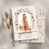 Floral Afstuderen aankondiging