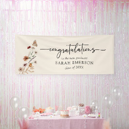Floral Afstuderen Banner