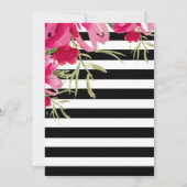 Floral Afstuderen dank u fotokaart Aankondiging (Achterkant)