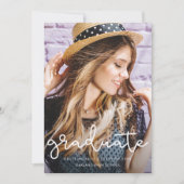  Floral Afstuderen Foto aankondiging