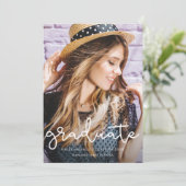  Floral Afstuderen Foto aankondiging