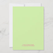 Floral Afstuderen Foto Uitnodiging (Achterkant)