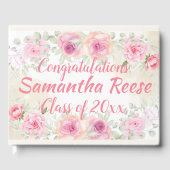 Floral Afstuderen Gastenboek (Voorkant)