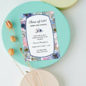 Floral Afstuderen Kaart