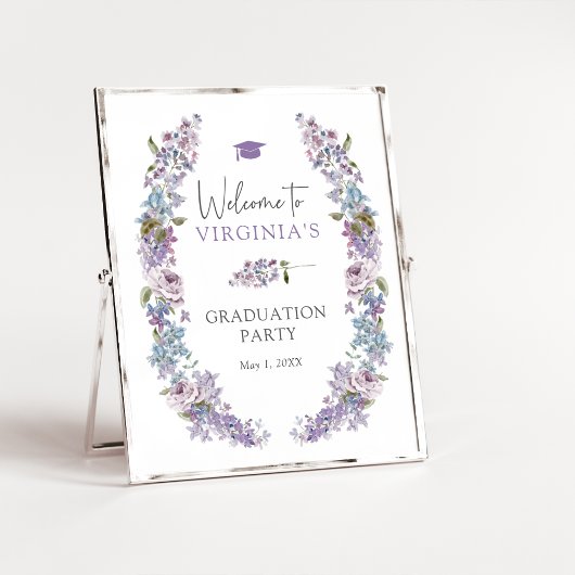 Floral Afstuderen Poster