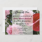 Floral Afstuderen Uitnodiging (Voorkant)