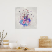 FLORAL ALCEDO ATDIT POSTER (Keuken)