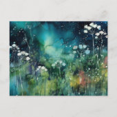 Floral Alcohol Ink Collage Briefkaart (Voorkant)