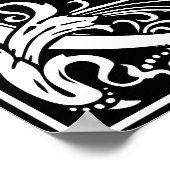 Floral alfabet Monogram Letter C Poster (Hoek)