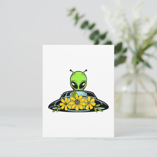 Floral Alien Spaceship (Staand voorkant)