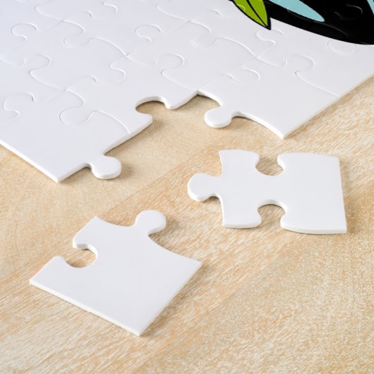 Floral Alien Spaceship Legpuzzel (Zijkant)