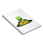 Floral Alien Spaceship Notitieboek (Rechterzijde)