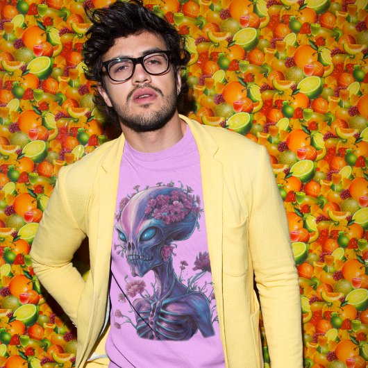 Floral Alien T-shirt