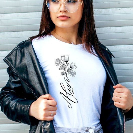 Floral Alive Women's White T-shirt