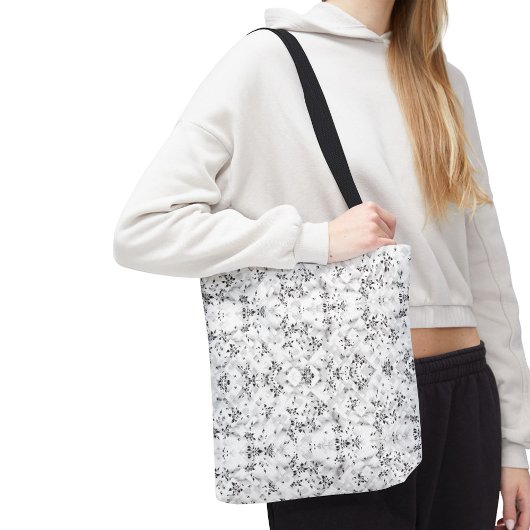 Floral All-Over-Print Canvas tas–Aangepaste naam o Tote Bag