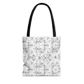 Floral All-Over-Print Canvas tas–Aangepaste naam o Tote Bag