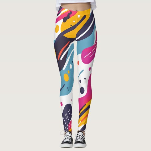 Floral All-Over Print Leggings (Voorkant)