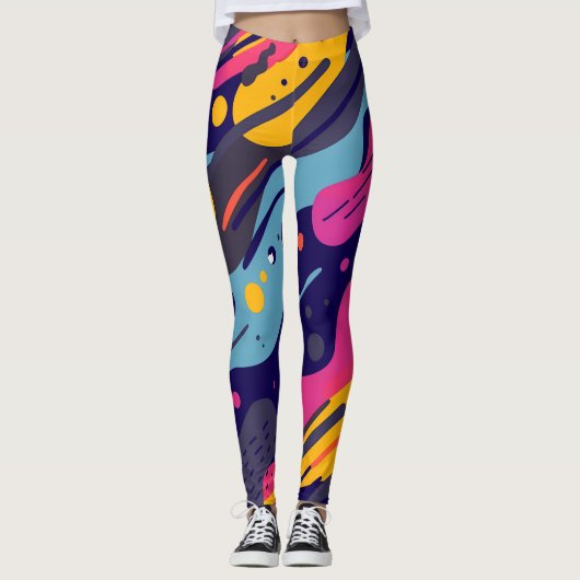 Floral All-Over Print Leggings (Voorkant)