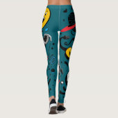 Floral All-Over Print Leggings (Achterkant)